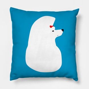 SimpliciTee Poodle - White Pillow