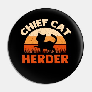 Chief Cat Herder Pin