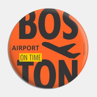 Boston BOS airport Pin