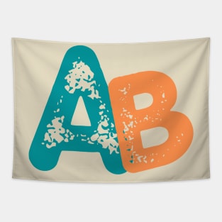 A  AND B INITIALS A PLUS B Tapestry