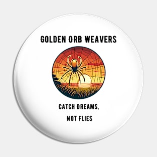 Golden Orb Weaver Pin