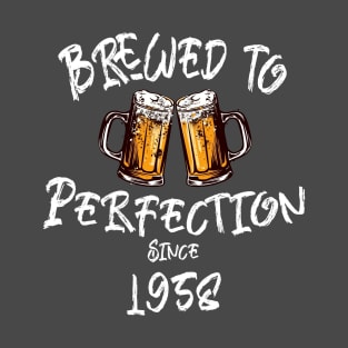 Brewed to Perfection, Personalized Birth Year T-shirt, Birthday Custom Shirt, Birthday Gift, Tee T-Shirt