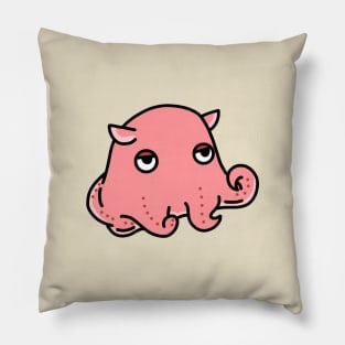 cute flapjack octopus cartoon drawing design Pillow