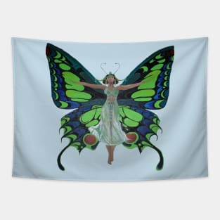 Jazz Age Showgirl Flapper Butterfly Wings Cut Out Tapestry