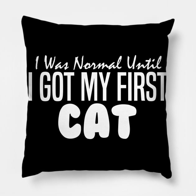 I Was Normal Until I Got My First Cat Pillow by pako-valor