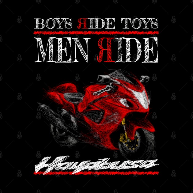 Men Ride Hayabusa by TwoLinerDesign