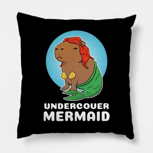 Undercover Mermaid Capybara Costume Pillow