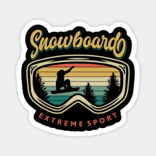 Snowboarding extreme sport Magnet