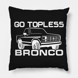 1980-1986 Bronco Topless White Pillow