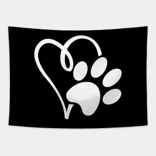 Love Paw Print™ Tapestry