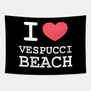 I Love Vespucci Beach Tapestry