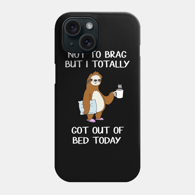 Funny Sloth Sleepy Pajama Phone Case by Olegpavlovmmo