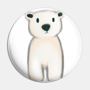 Cute Polar Bear Drawing Pin