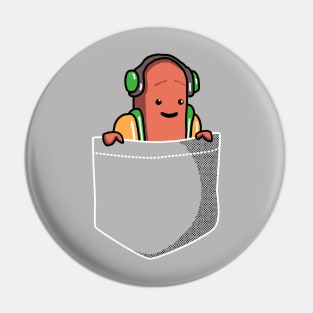 Pocket Hot Dog Dancing HotDog Filter Meme Pin