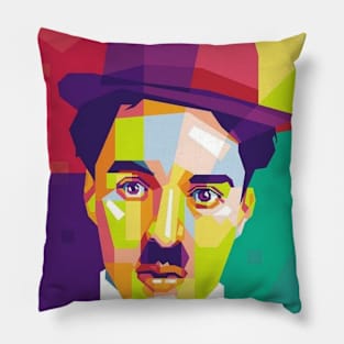 Charlie Chaplin wpap Pillow