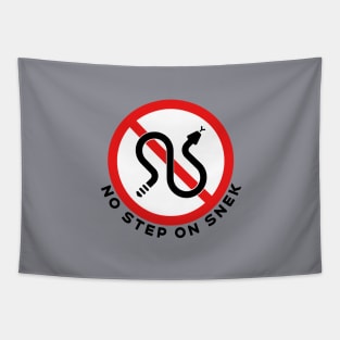 NO STEP ON SNEK — Rattlesnakes Road Sign Tapestry