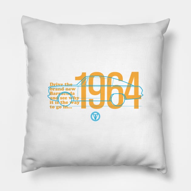 64 Barracuda - Brand New Pillow by jepegdesign