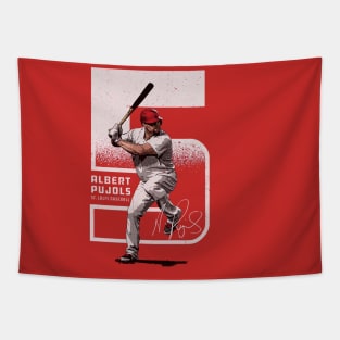 Albert Pujols St. Louis Outline Tapestry