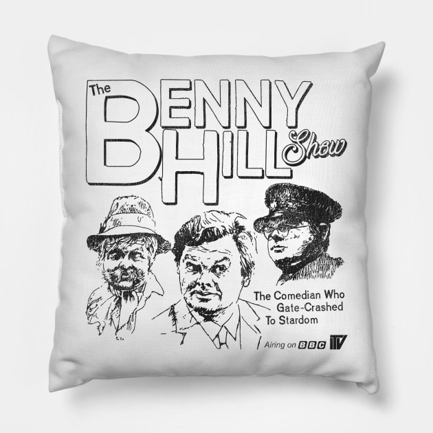 The Benny Hill Show Pillow by darklordpug