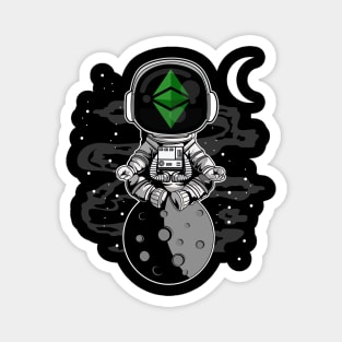 Astronaut ETH Ethereum Classic Coin To The Moon Crypto Token Cryptocurrency Wallet Birthday Gift For Men Women Kids Magnet