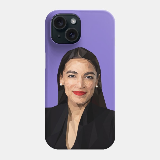 Alexandria Ocasio-Cortez Phone Case by Hermanitas Design