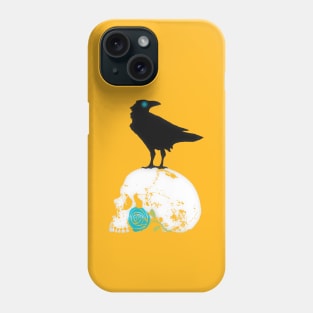 The Raven and the Blue Rose Phone Case