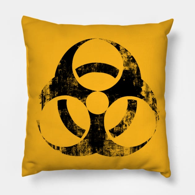 Biohazard Pillow by LefTEE Designs