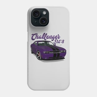 Challenger Srt-8 Purple Stripe Front Phone Case