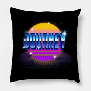 Design Journey Proud Name Birthday 70s 80s 90s Color Pillow