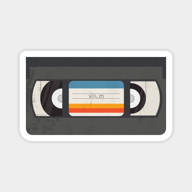 Classic VHS Tape Magnet by novaya