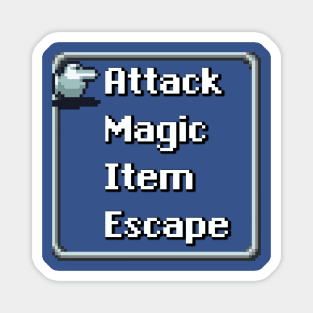 RPG BATTLE MENU - ATTACK Magnet