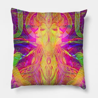 Alphonse Mucha Remixed 01 Pillow