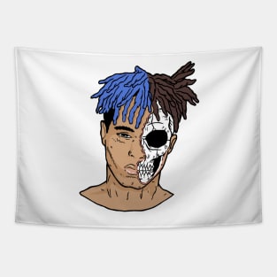 XXX Blue Skull Tapestry