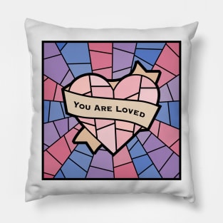 You Are Loved Pride (bi) Pillow