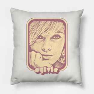 Sylvie Vartan // Francophile Retro Aesthetic Design Pillow