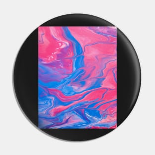 Cotton Candy Colored Acrylic Pour Pin