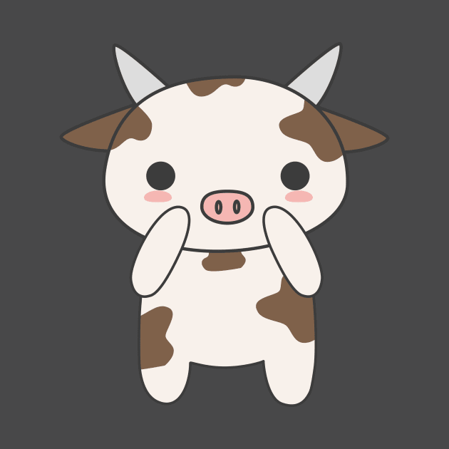 Cute & Kawaii Cow T-Shirt by happinessinatee