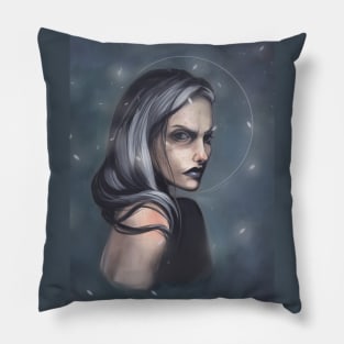 Grey Portrait Pillow
