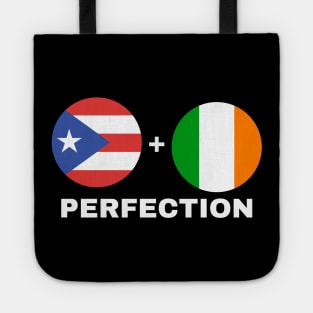 Puerto Rican Plus Irish Perfection Mix Flag Heritage Gift Tote