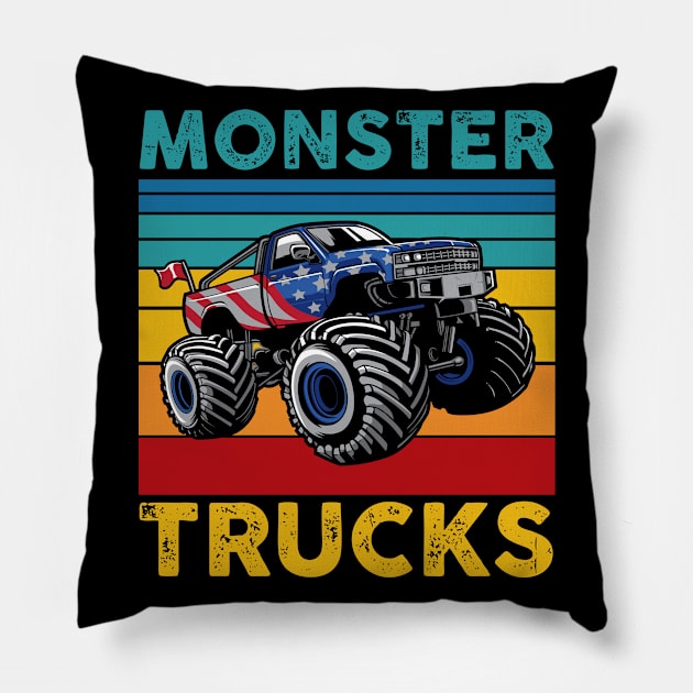 Monster Truck Pillow by zooma