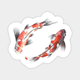 Asian Culture Japanese Koi Fish Japan Carp in the Pond Magnet