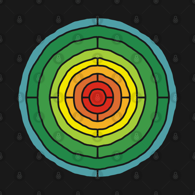 Energy Target Bullseye Graphic by ellenhenryart