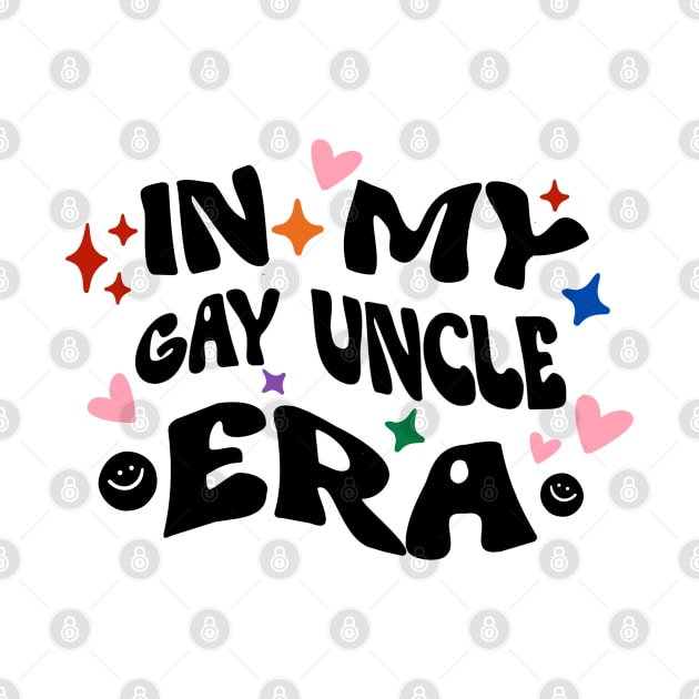 In my gay uncle era, trendy retro groovy aesthetic typography by LePetitShadow