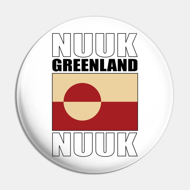 Flag of Greenland Pin by KewaleeTee