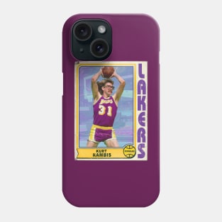 Kurt Rambis Retro Trading Card Phone Case