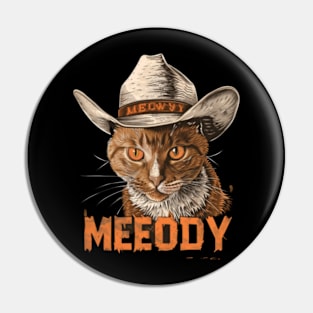 Cat Cowboy Trails Paw-some Pin