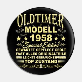 OLDTIMER MODELL BAUJAHR 1958 Pin