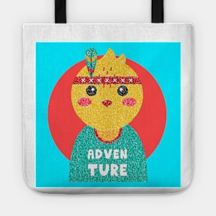 Animal Face Portrait brush handcraft Tote