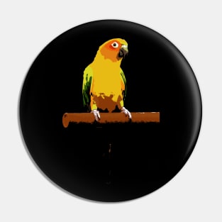 Sun Conure Vector Pin