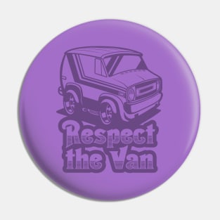 Respect The Van (Ghost) - Purple Pin